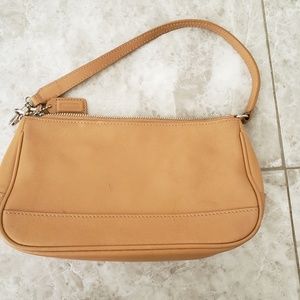 Camel tan coach handbag